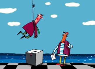 Они говорят: «Так дешевле будет» Рисунок Петра Саруханова