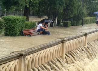 Один день великого потопа в Сочи Фото Саши Семёнова/Сочинские новости.рф