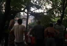 Новое видео пожара в центре Сочи