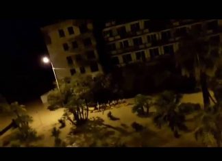 Ночью затопило центр Сухума