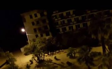 Ночью затопило центр Сухума