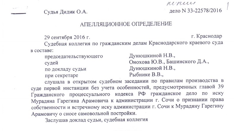 Апелляционное определение по уголовному делу образец